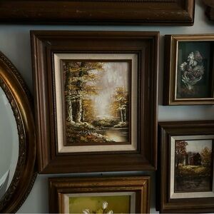 Framed Original Autumn Landscape Oil Painting Robert Schiller Unnamed